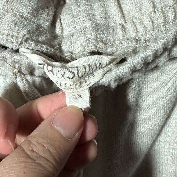 Women’s  Cream Jogger Style Pajama Pants - Picture 5 of 5